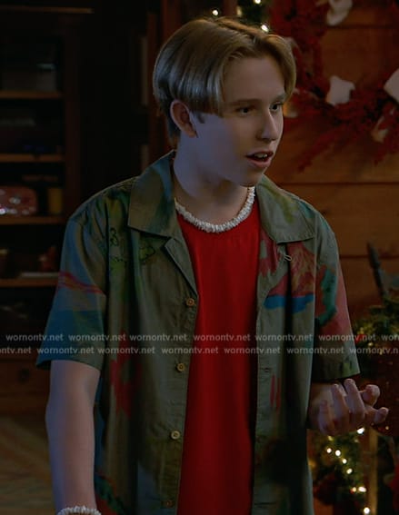 Jake green printed shirt on Bunkd