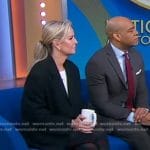 Jennifer’s black and red printed leggings on Good Morning America