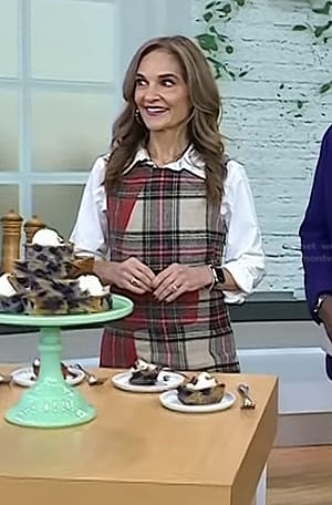 Joy’s plaid mini dress on Today