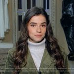 Julie’s green corduroy blazer on NBC News Daily