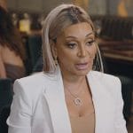 Karen’s white blazer on The Real Housewives of Potomac