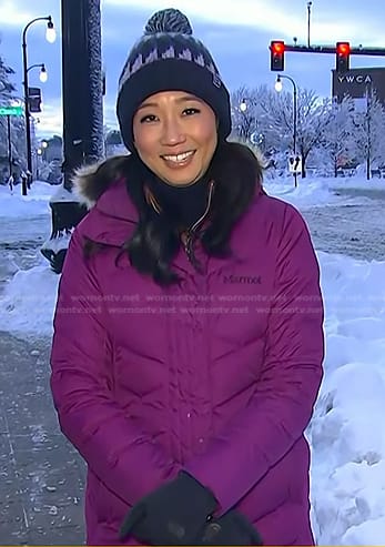Kathy Park’s purple down jacket on Today