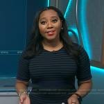 Kay’s navy striped dress on NBC News Daily