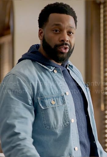 Kevin’s denim jacket on Chicago PD