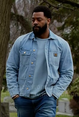 Kevin’s denim jacket on Chicago PD