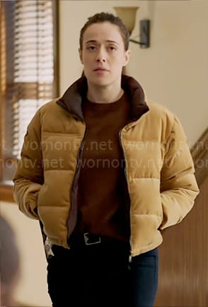 Kim’s camel corduroy jacket on Chicago PD