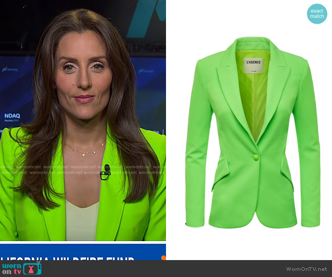 L'Agence Chamberlain Blazer worn by Kristina Partsinevelos on NBC News Daily