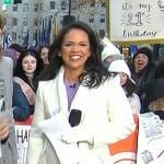 Laura's white coat on Today
