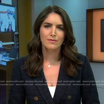 Liz Kreutz’s navy tweed blazer on Today