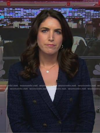 Liz Kreutz’s navy tweed blazer on Today