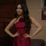 Luna’s magenta rosette mini dress on The Bold and the Beautiful