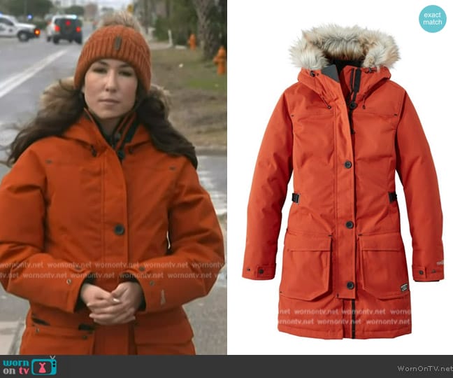 L.L. Bean Maine Mountain Parka worn by Marissa Parra on NBC News Daily