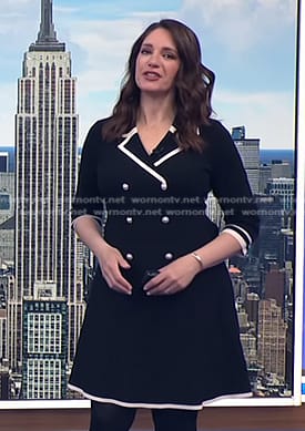 Maria’s black double breasted blazer dress on Today
