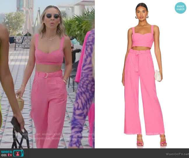MinkPink Kalani Top worn by Nicole Martin (Nicole Martin) on The Real Housewives of Miami