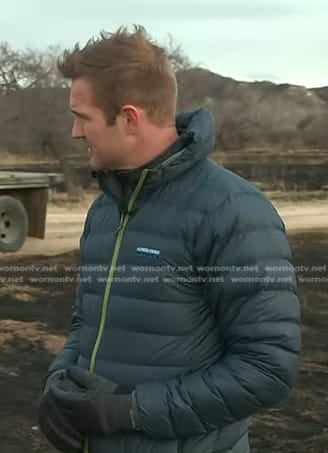 Morgan’s grey puffer jacket on Today