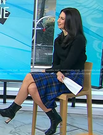 Natalie’s blue plaid skirt on Today