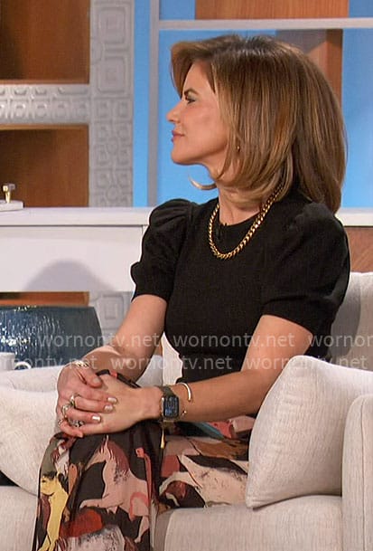 Natalie’s horse print pants on The Talk