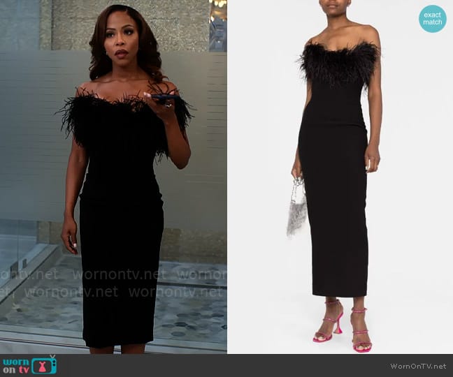 The New Arrivals Ilkyaz Ozel Lena Dress worn by Andrea Barnes (Kj Smith) on Tyler Perrys Sistas