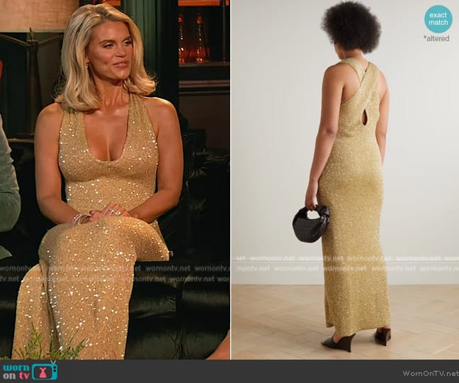 Proenza Schouler Cutout sequined knitted maxi dress worn by Madison LeCroy on Southern Charm