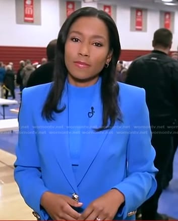 Rachel’s blue blazer on Good Morning America