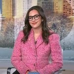 Savannah’s pink cropped blazer on Today