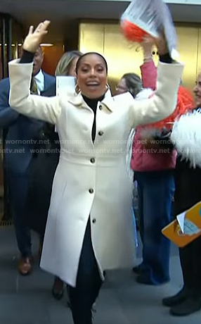 Sheinelle’s white coat on Today