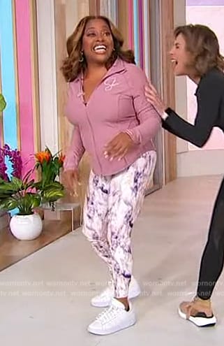 Sherri’s printed leggings on Sherri