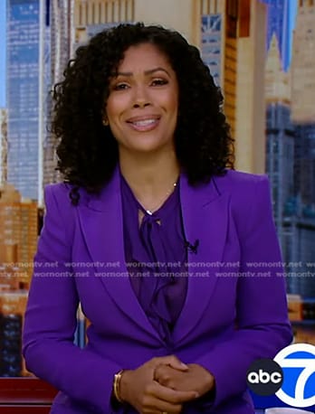 Shirleen’s purple blazer on Good Morning America