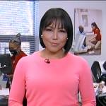 Stephanie’s pink sweater on Good Morning America