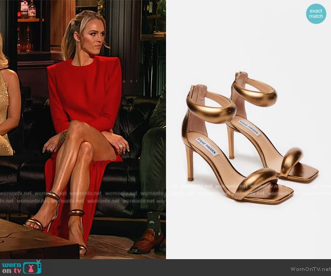 Steve Madden Partay Bronze worn by Olivia Flowers on Southern Charm
