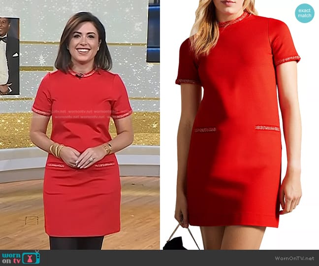 Ted Baker Rozlia Ponte Shift Dress worn by Chloe Melas on Today