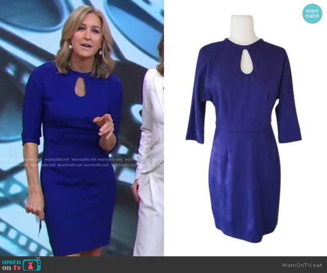 Trina Turk 3/4 Sleeve Dress worn by Lara Spencer on Good Morning America