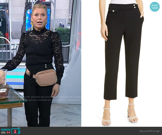 Veronica Beard Renzo Crop Cotton Blend Trousers worn by Jill Martin on Today
