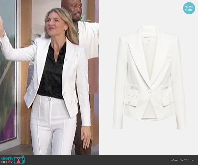Veronica Beard Roya Jacket worn by Amanda Kloots on The Talk