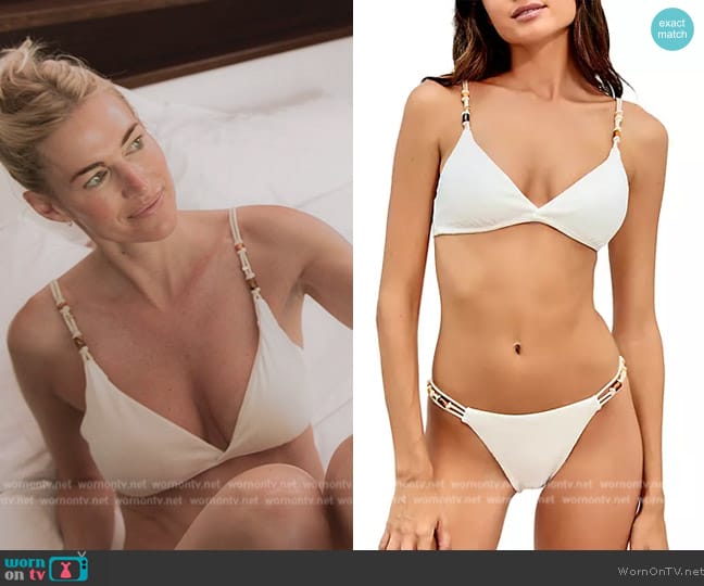 Vix by Paula Hermanny Bikin Top worn by Kristen Taekman on The Real Housewives Ultimate Girls Trip