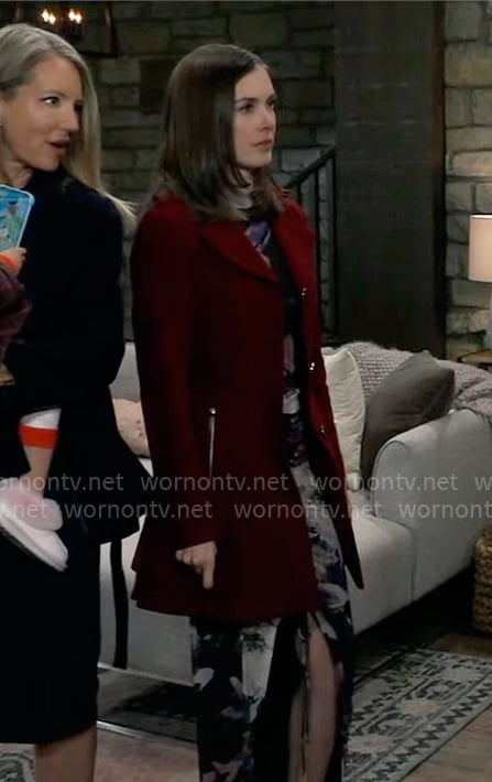 Willow’s red coat on General Hospital