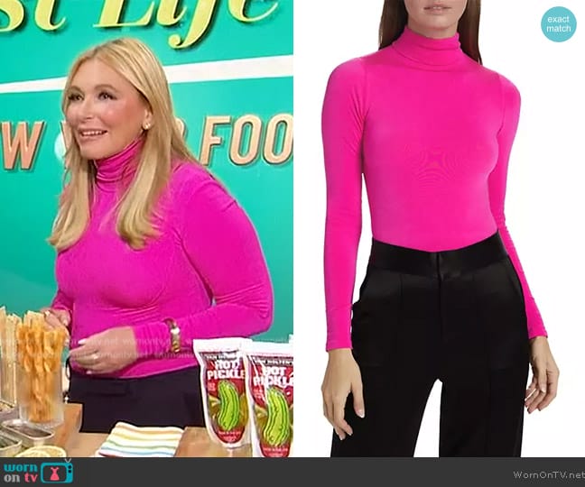 Wolford Colorado Long-Sleeve Bodysuit worn by Dr. Kellyann Petrucci on Sherri