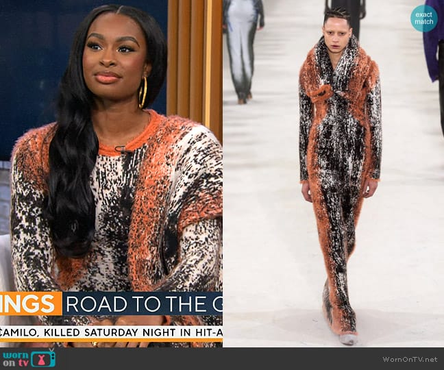 by Y/Project FW 2023 Collection worn by Coco Jones on CBS Mornings