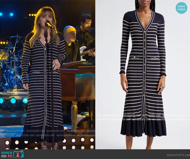 Cara Cara Marina Dress worn by Kelly Clarkson on The Kelly Clarkson Show
