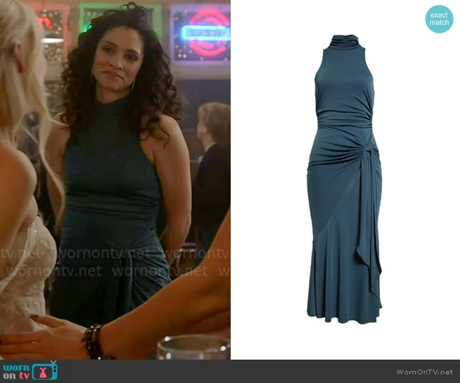 Cinq a Sept Rori Dress in Onyx worn by Stella Kidd (Miranda Rae Mayo) on Chicago Fire