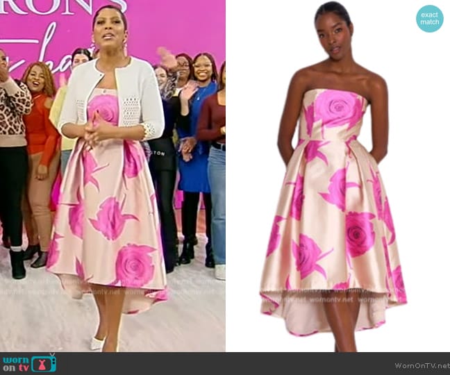 Hutch Eden Gown in Roses worn by Tamron Hall on Tamron Hall Show