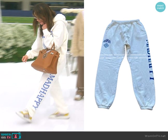 MadHappy Aspen Sweatpants worn by Kyle Richards on The Real Housewives of Beverly Hills