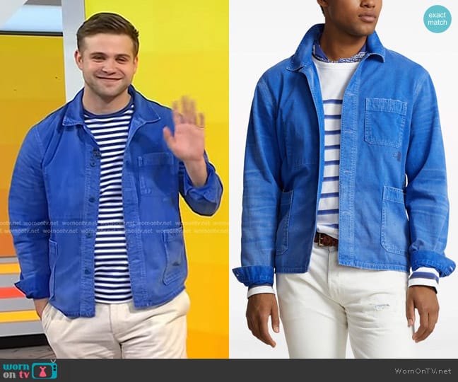 Polo Ralph Lauren Twill Utility Jacket worn by Leo Woodall on Today