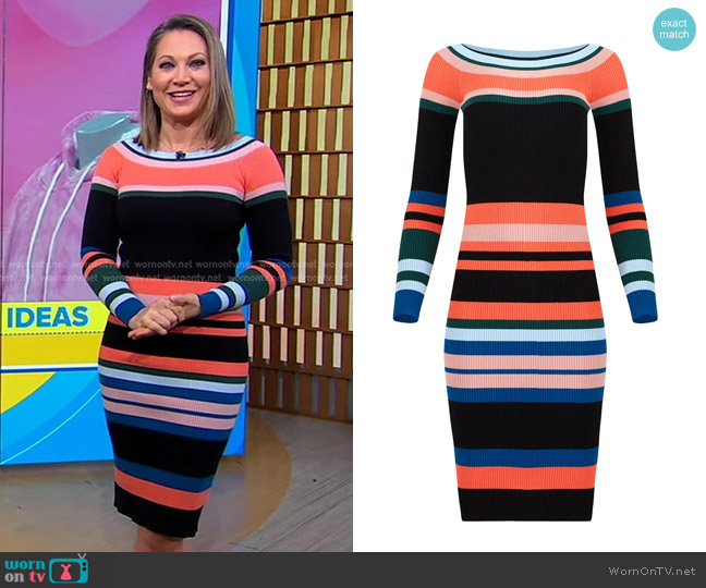 Stylekeepers Rays Of Stripes Dress worn by Ginger Zee on Good Morning America