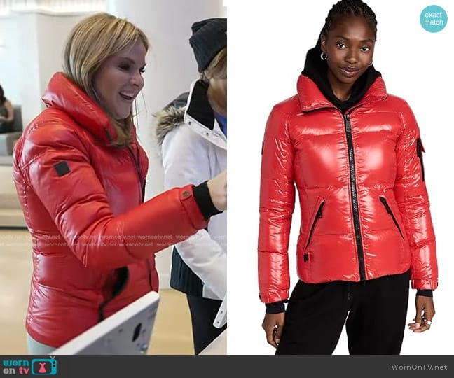 SAM. Freestyle Jacket in Red worn by Jenna Bush Hager on Today