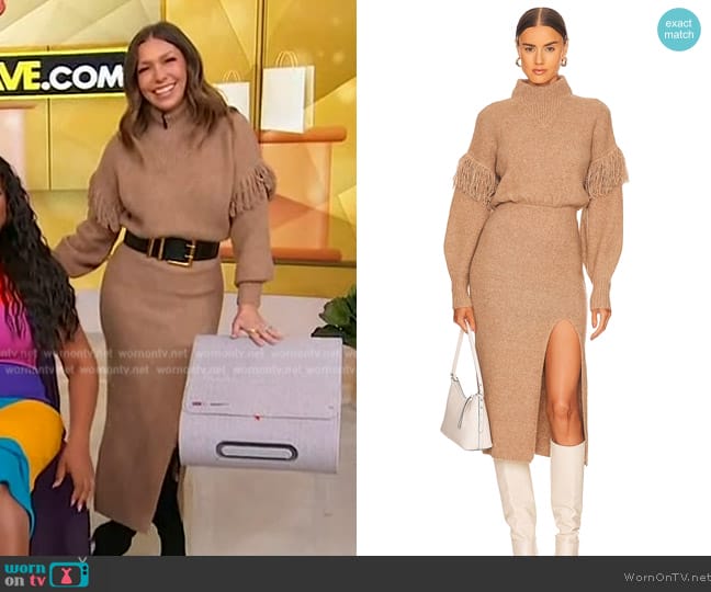 Saylor Angelle Sweater Dress worn by Melissa Garcia on Sherri