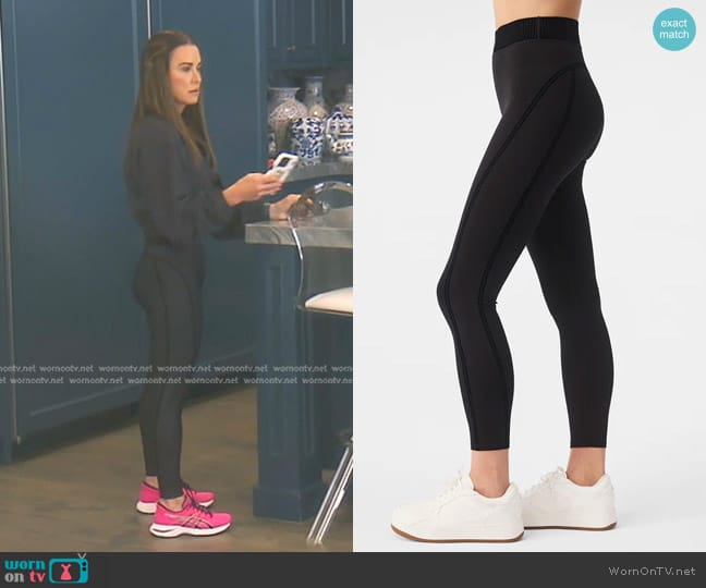Alo Yoga Airlift High Waist Line Up Leggings worn by Kyle Richards on The Real Housewives of Beverly Hills