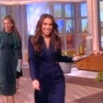 Alyssa’s denim wrap dress on The View