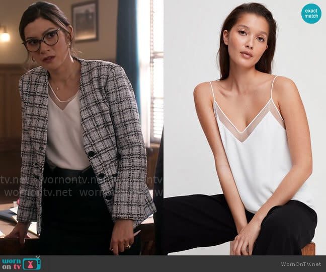 Babaton Galen Camisole worn by Susan (Inga Schlingmann) on So Help Me Todd
