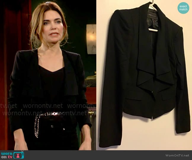 Bcbgmaxazria Franco Blazer worn by Victoria Newman (Amelia Heinle) on The Young and the Restless
